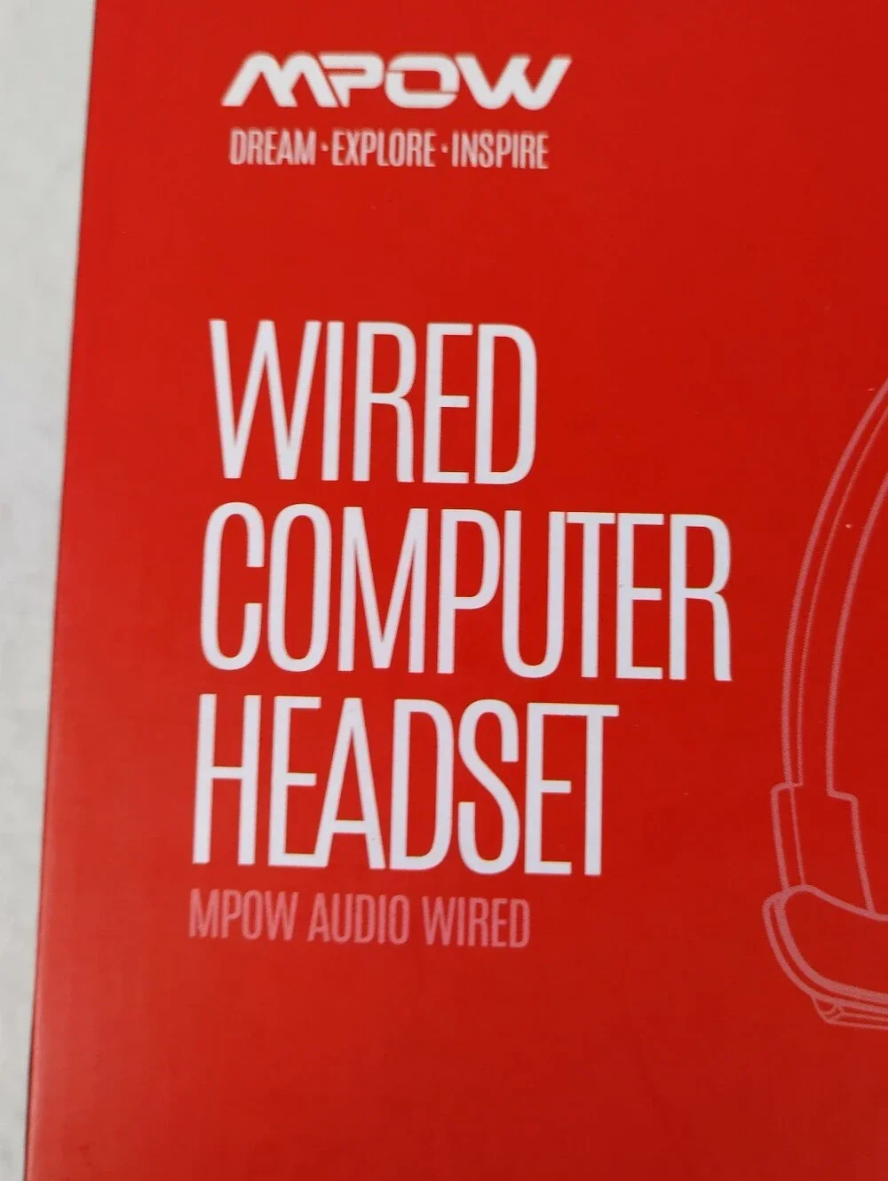 MPOW Hc8 Wired Computer Headset Noise Reduction Model Bh508A New With Out Tags